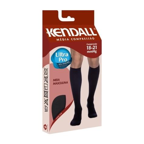 Meia Masculina Kendall Média Compressão Preta Tamanho G 3/4 Ref. 1813 - Imagem 2