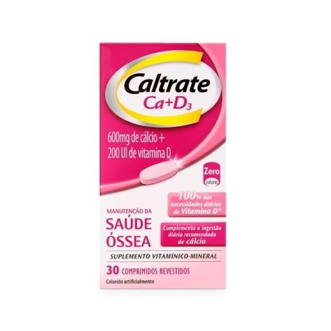 Caltrate Ca+D3 600mg + 200UI 30 Comprimidos Revestidos - Imagem 1
