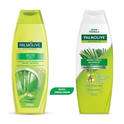 Shampoo Palmolive Naturals Neutro Limpeza Balanceada Cabelo Misto 350ml - Imagem 2