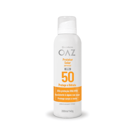 Protetor Solar Aerossol OAZ FPS50 200ml - Imagem 1