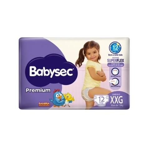 Fralda Babysec Galinha Pintadinha Premium XXG Jumbinho 12 Unidades - Imagem 2