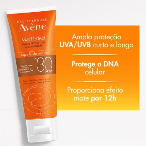 Protetor Solar Facial Avène Mat Perfect FPS30 Com Cor 40g - Imagem 4