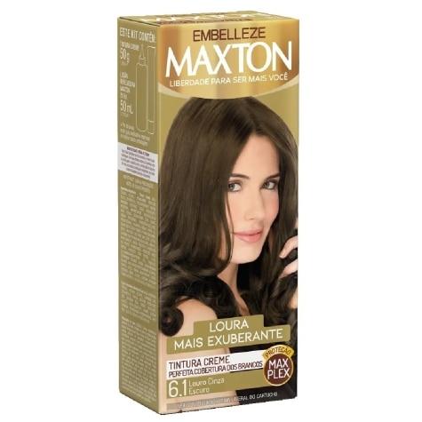 Tintura Maxton Embelleze Creme 6.1 Louro Cinza Escuro 100ml - Imagem 1