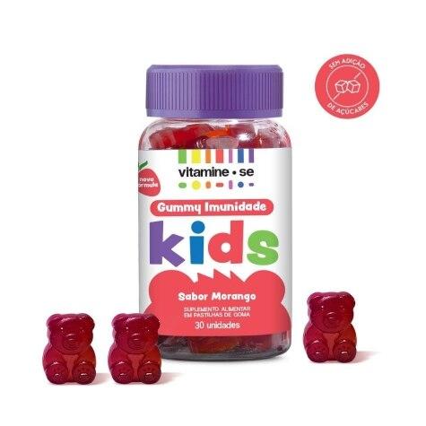 Vitamine-se Gummy Imunidade Kids Sabor Morango 30 Gomas - Imagem 2