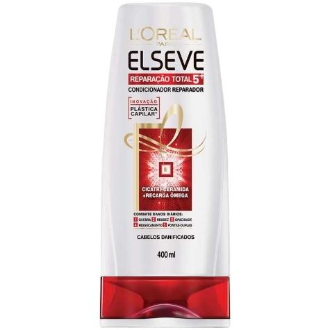 Condicionador Elseve Reparação Total 5 Cabelos Danificados 400ml - Imagem 1