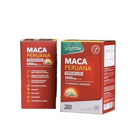 Maca Peruana 2000mg Lauton 60 Comprimidos - Imagem 3