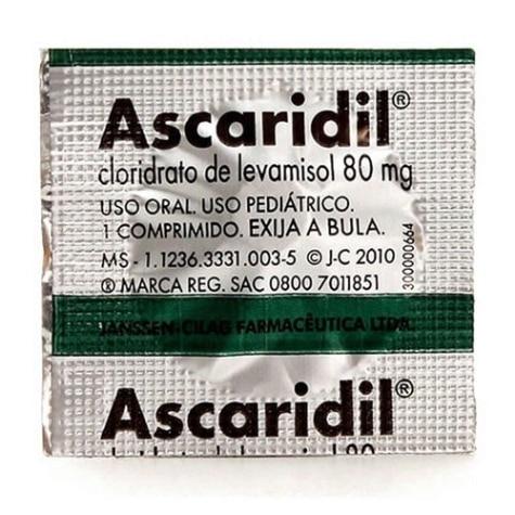Ascaridil Pediátrico 80mg 1 Comprimido - Imagem 1