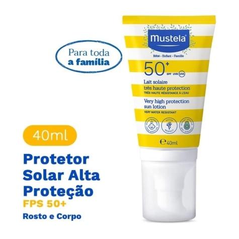 Protetor Solar Facial e Corporal Mustela Bebê FPS50+ 40ml - Imagem 3