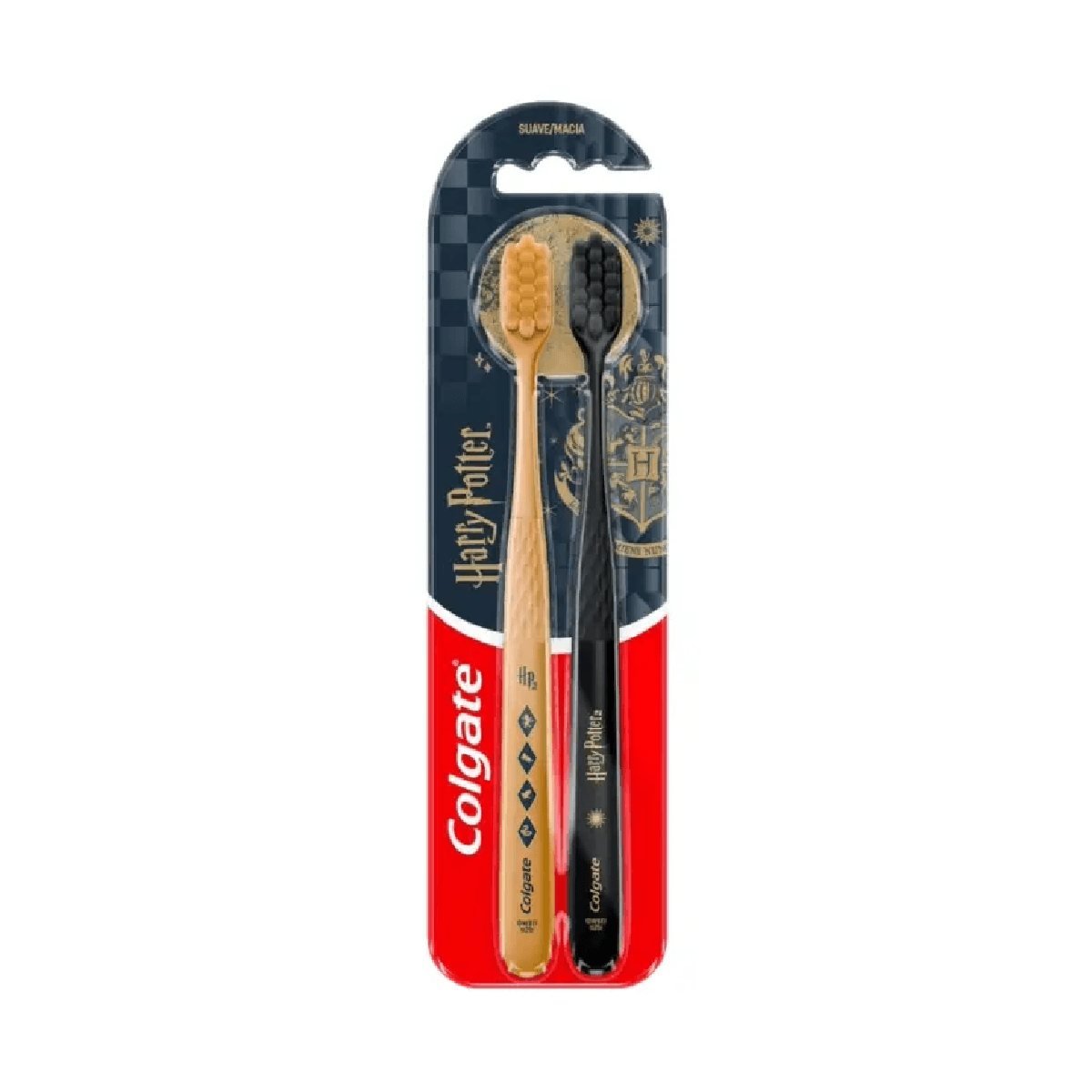 Escova Dental Macia Harry Potter Colgate 2 Unidades - Imagem 1
