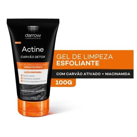 Gel de Limpeza Darrow Actine Carvão Detox Esfoliante Facial 100g - Imagem 2
