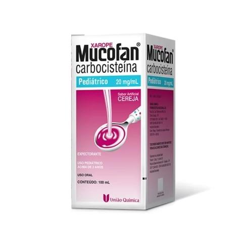 Mucofan Xarope Pediátrico 20mg Sabor Cereja 100ml - Imagem 1