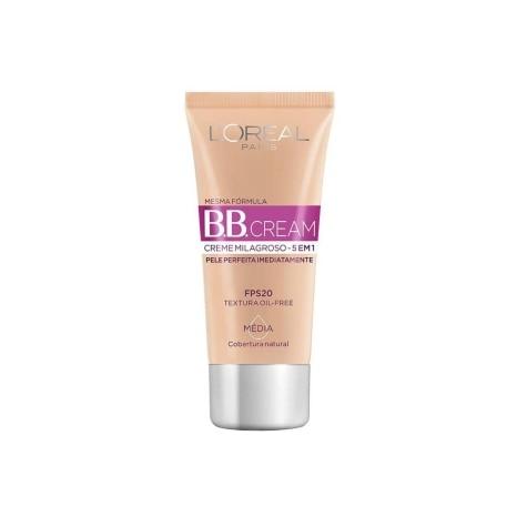 Base Facial BB Cream L'oréal Paris 5 em 1 Média FPS20 30ml - Imagem 1