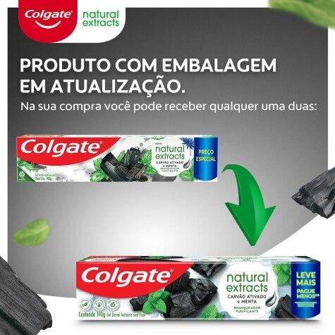 Creme Dental Colgate Natural Extracts Carvão Ativado e Menta 140g Preço Especial - Imagem 2