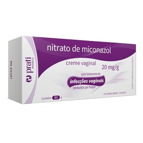 Nitrato de Miconazol Creme Vaginal 20mg 80g Prati Donaduzzi - Imagem 1