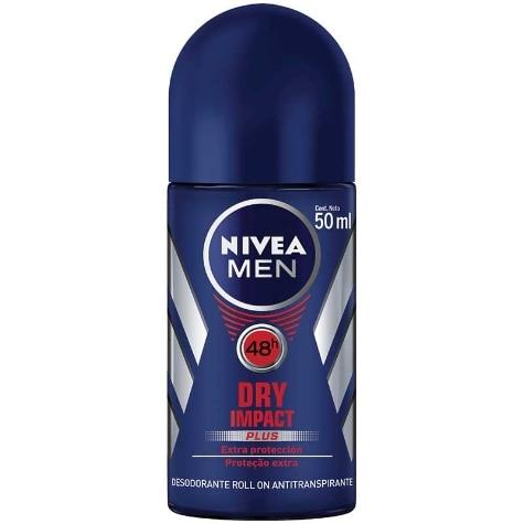 Desodorante Roll-on Nivea Men Dry For Men 72h 50ml - Imagem 1