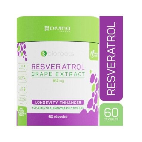 Resveratrol Grape Extract Bioroots 80mg 60 Cápsulas - Imagem 2