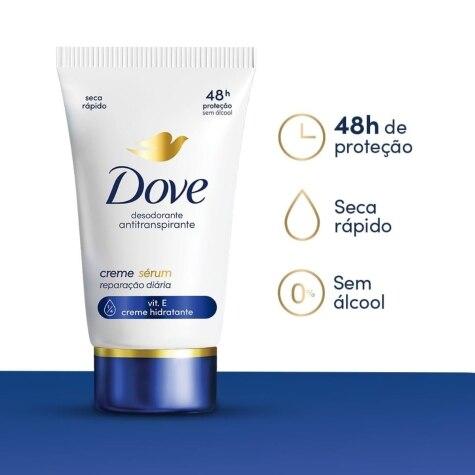 Desodorante Creme Dove Sérum Reparação Diária 48h 50g - Imagem 4