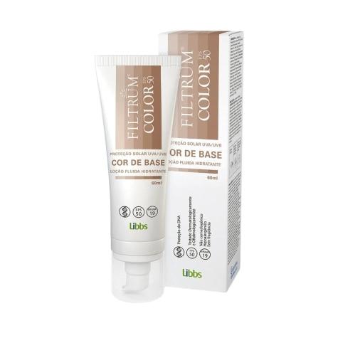 Protetor Solar Facial Filtrum Color FPS50 Loção Cor de Base 60ml - Imagem 1