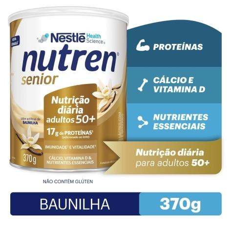 Complemento Alimentar Nutren Senior Sabor Baunilha 370g - Imagem 1