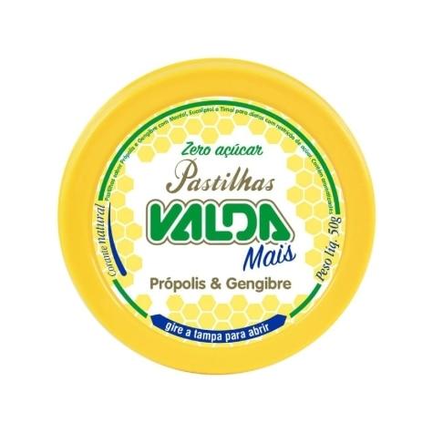 Pastilhas Valda Mais Própolis e Gengibre Zero Açúcar 50g - Imagem 1