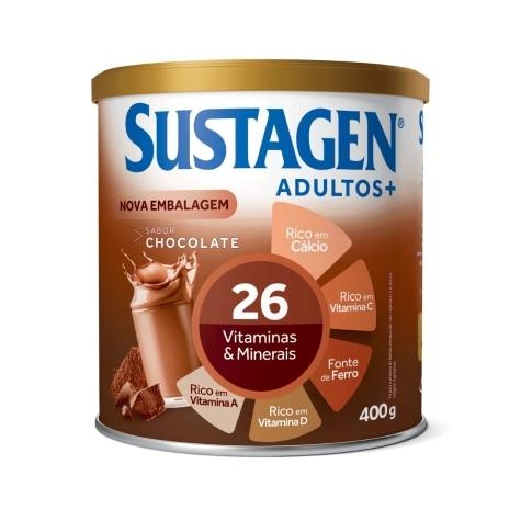 Complemento Alimentar Sustagen Adultos+ Sabor Chocolate 400g - Imagem 1