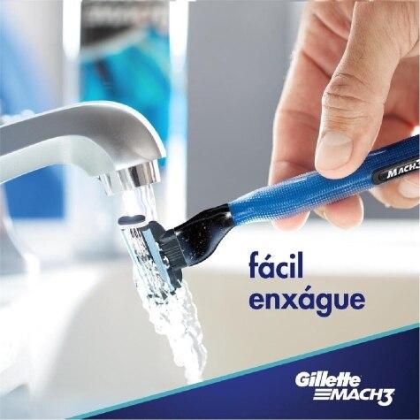 Kit 2 Aparelhos de Barbear Gillette Mach3 Acqua Grip + 4 Cargas - Imagem 4