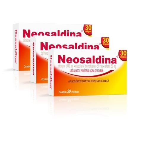 Kit 3 Unidades Neosaldina 30 Drágeas - Imagem 1