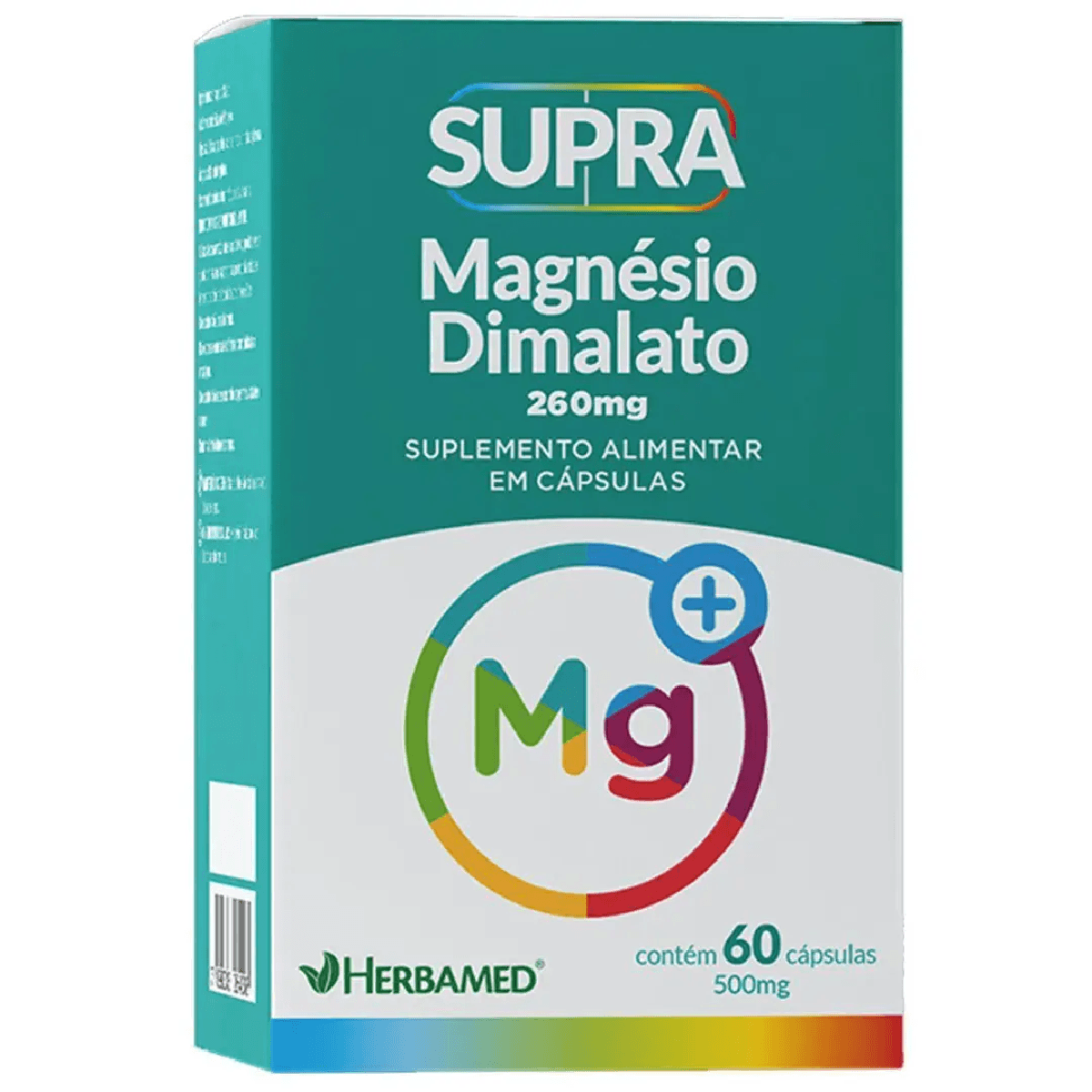 Supra Magnésio Dimalato 400mg Herbamed 60 Cápsulas - Imagem 1