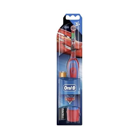 Escova Dental Elétrica Oral-B Infantil Disney Pixar Carros Macia 3+ Anos + 2 Pilhas AA - Imagem 2