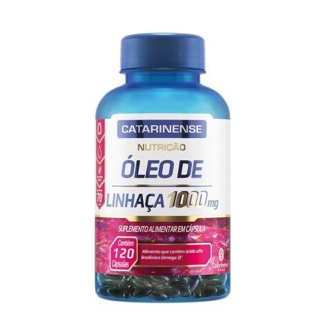 Óleo de Linhaça 1000mg Catarinense 120 Cápsulas - Imagem 1