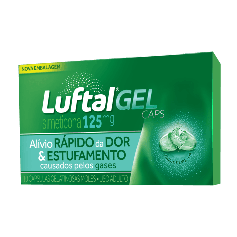 Luftal Gel Caps 125mg 10 Cápsulas - Imagem 1