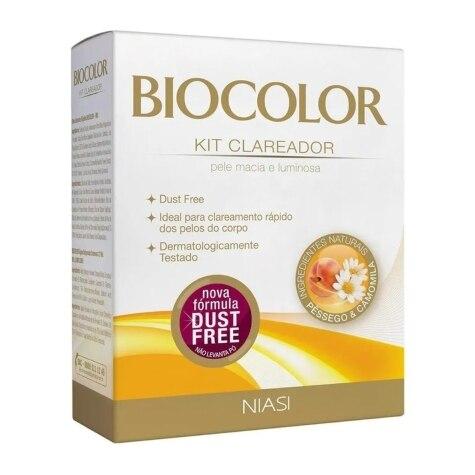 Kit Descolorante Rápido Biocolor Pêssego & Camomila Água Oxigenada20 Volumes 45ml + Pó Descolorante 20g - Imagem 1