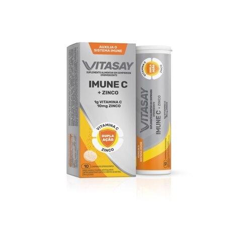 Vitasay Imune C Sabor Laranja 10 Comprimidos Efervescentes - Imagem 3