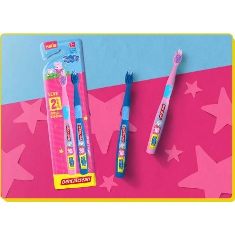 Escova Dental DClean Infantil Peppa Pig Leve 2 Preço Especial - Imagem 2
