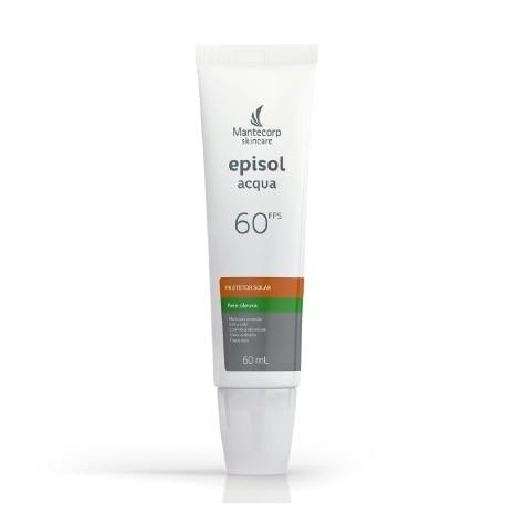 Protetor Solar Facial Episol Acqua FPS60 Pele Oleosa 60ml - Imagem 1