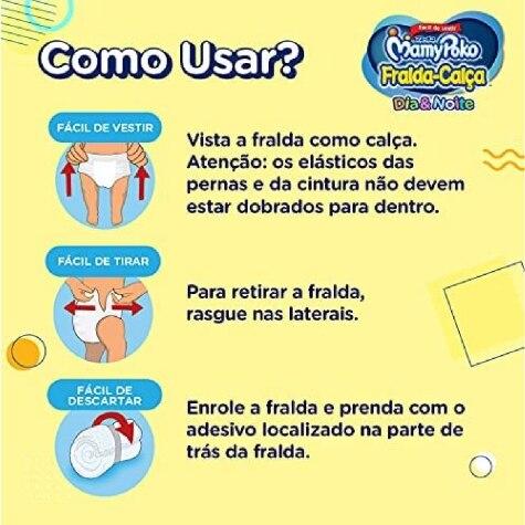Fralda Calça MamyPoko Dia & Noite P 34 Unidades - Imagem 4