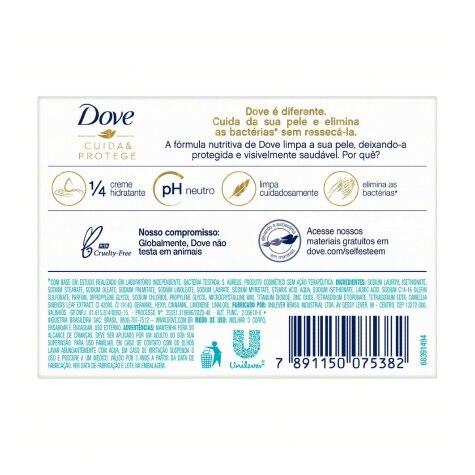 Sabonete Antibacteriano Barra Dove Cuida & Protege 90g - Imagem 2