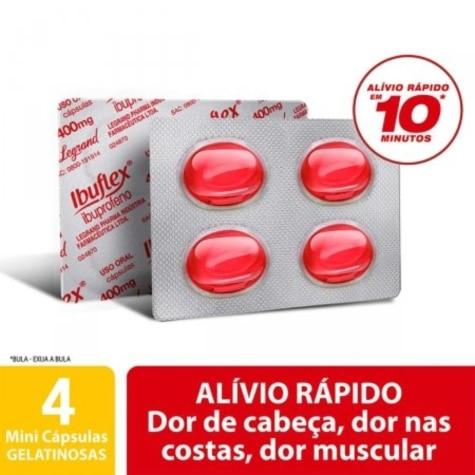 Ibuflex 400mg 4 Cápsulas - Imagem 2
