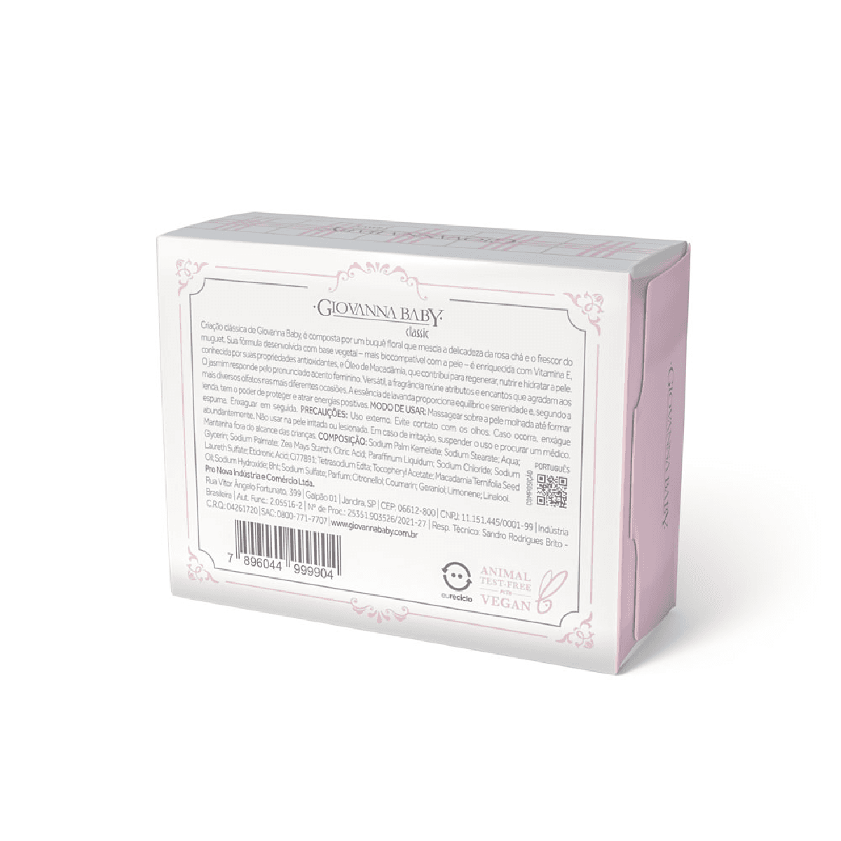Sabonete Vegetal em Barra Giovanna Baby Classic 90g - Imagem 3