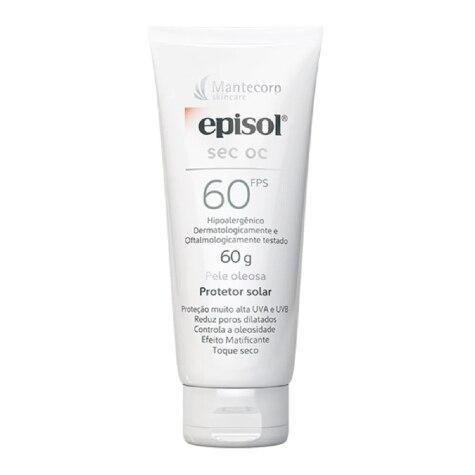 Protetor Solar Facial Episol Sec OC FPS60 Loção Incolor 60g - Imagem 1