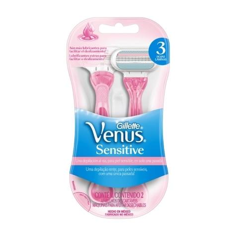 Depilatório Corporal Lâminas Gillette Venus Sensitive 2 Unidades - Imagem 1