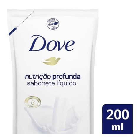 Sabonete Hidratante Líquido Dove Nutrição Profunda Refil 200ml - Imagem 1
