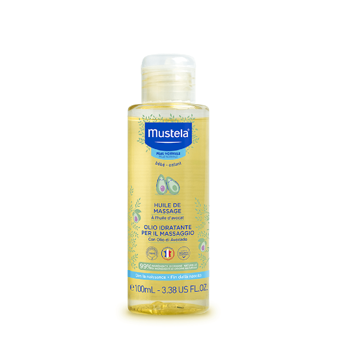 Óleo de Massagem Mustela Bebê 100ml - Imagem 1