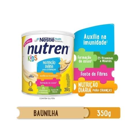 Complemento Alimentar Nutren Kids Sabor Baunilha 350g - Imagem 1
