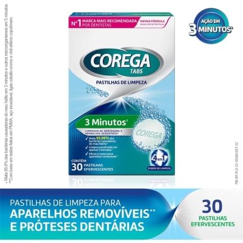 Limpador de Dentadura Corega Tabs 30 Pastilhas Efervescentes - Imagem 2