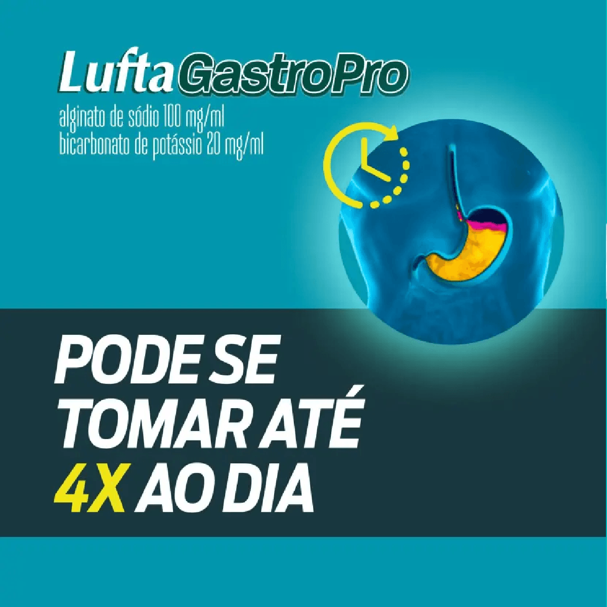 Luftagastropro 100mg + 20mg Suspensão Oral 12 Sachês 10ml - Imagem 3