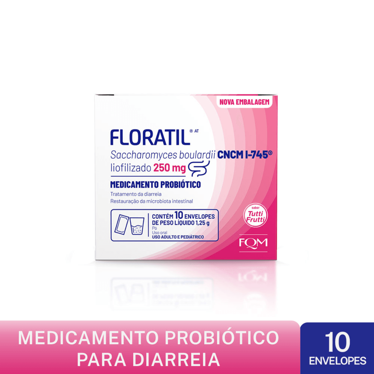 Floratil AT 250mg 10 Envelopes 1,25g - Imagem 1