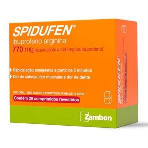 Spidufen 770mg 20 Comprimidos Revestidos - Imagem 1