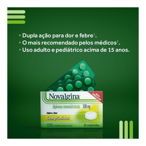Novalgina 500mg 30 Comprimidos - Imagem 3