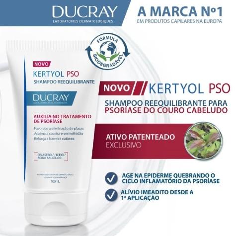 Shampoo Ducray Kertyol P.S.O. Reequilibrante Cabelo 100ml - Imagem 3